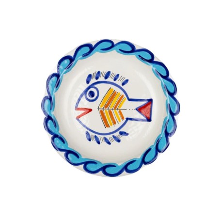 Flat dish round plate Levante Ceramiche De Simone Flat dish round plate Levante Ceramiche De Simone